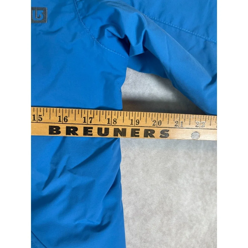 Burton Chittagong Ski Jacket Dryride Shell Boys Medium Blue Snowboard Hooded